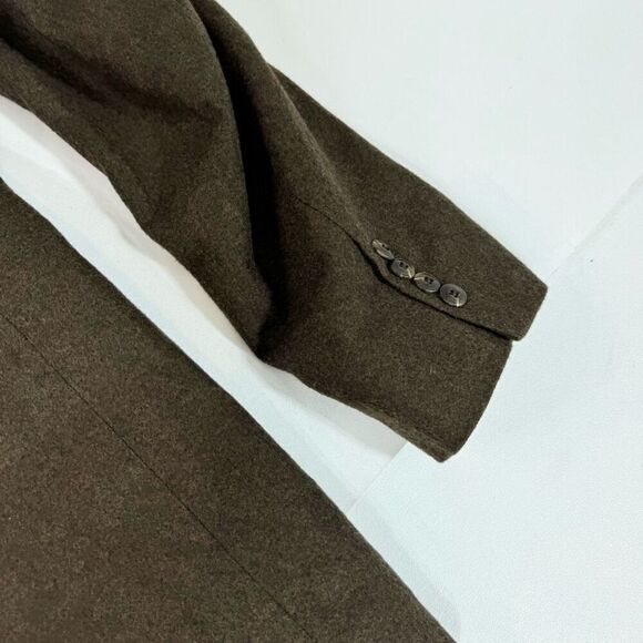 Oscar De La Renta Jacket Mens 42R Sport Coat Wool Cashmere Brown 2 Button - Picture 6 of 11